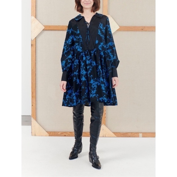NWT MUNTHE Naim Silk Cotton Mini Dress XS - Picture 1 of 6